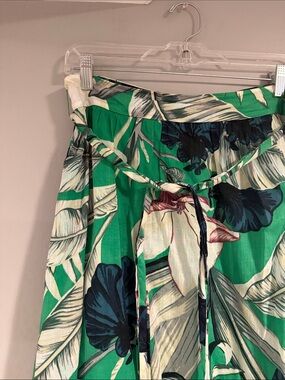 Ann Taylor Green Tropical Maxi Skirt